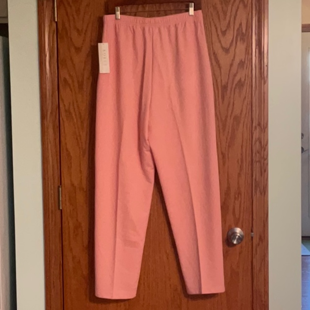 Koret K-Wear Cotton Blend Slip On Pants with Pockets Elastic Waistband Large - Picture 2 of 6